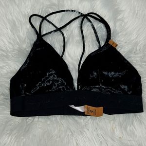 New with tags black velvet racer back PINK Victoria's Secret Medium Bra